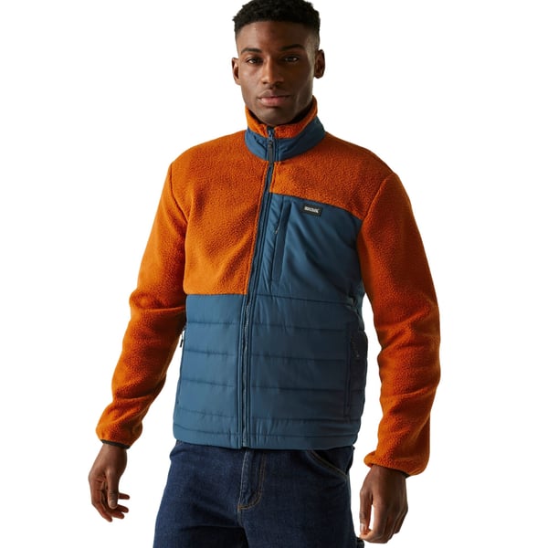 Regatta Mens Frankie Borg Full Zip Hybrid Jacket