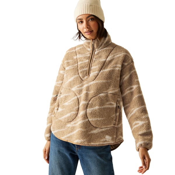 Regatta Womens/Ladies Frankie Abstract Borg Half Zip Fleece Jacket