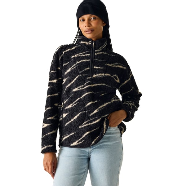 Regatta Womens/Ladies Frankie Abstract Borg Half Zip Fleece Jacket