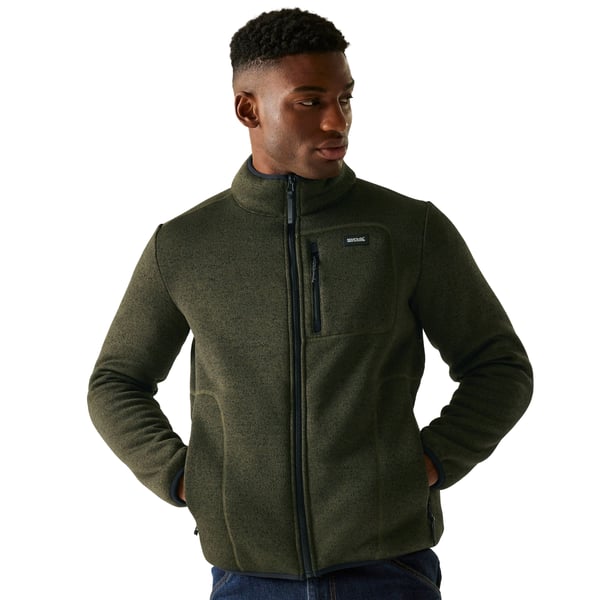 Regatta Mens Barlee Marl Full Zip Fleece Jacket