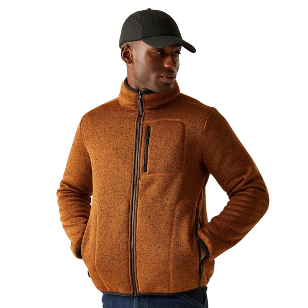 Regatta Mens Barlee Marl Full Zip Fleece Jacket
