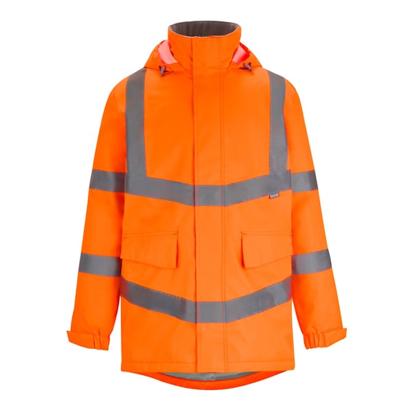 Regatta Mens Pro Contract Dover Hi-Vis Parka Regatta Mens Pro Contract Dover Hi-Vis Parka