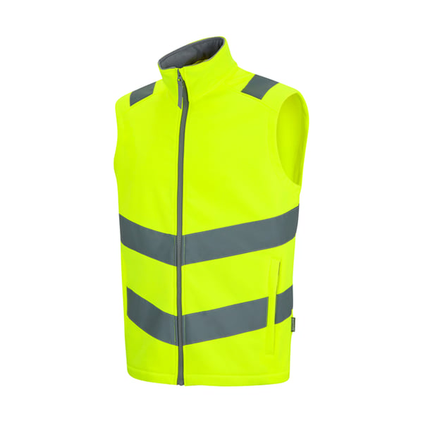 Regatta Mens Pro Contract Ablaze Soft Full Zip Hi-Vis Vest