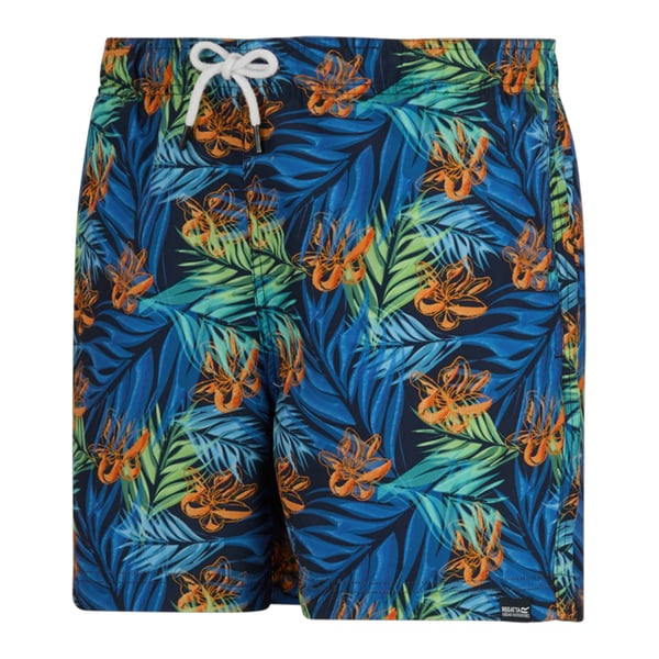 Regatta Miesten Loras Tropical Leaves Uimashortsit