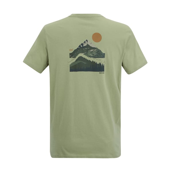 Regatta Mens Breezed Moon Mountain T-Shirt