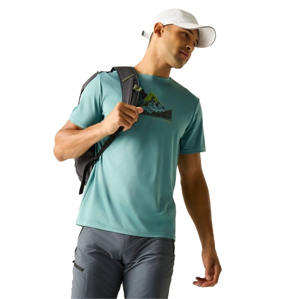 Regatta Mens Fingal Mountain Scene T-Shirt