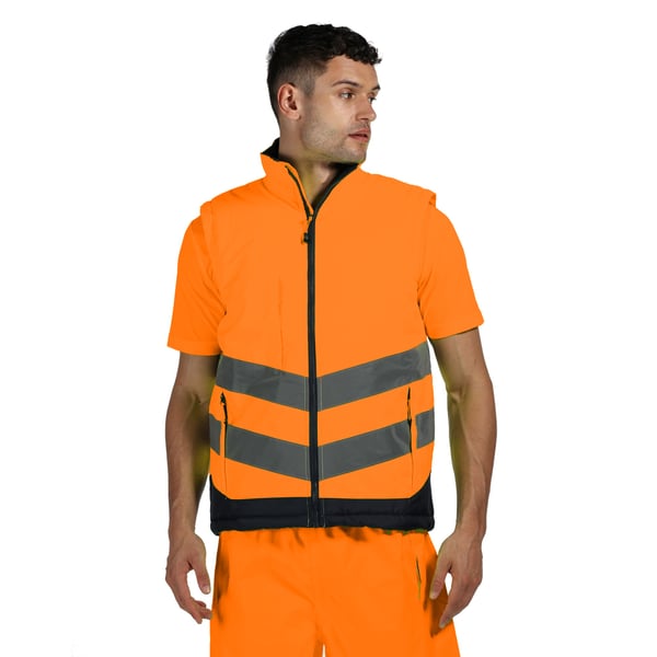 Regatta Professionel Hi Vis Pro Body Warmer til mænd
