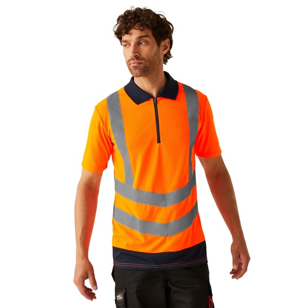 Regatta Professional Mens Hi-Vis Reflective Polo Shirt