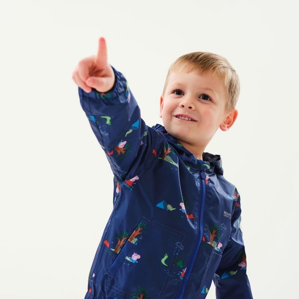 Regatta Childrens/Kids Muddy Puddle Peppa Pig Hooded Waterproof Jacket