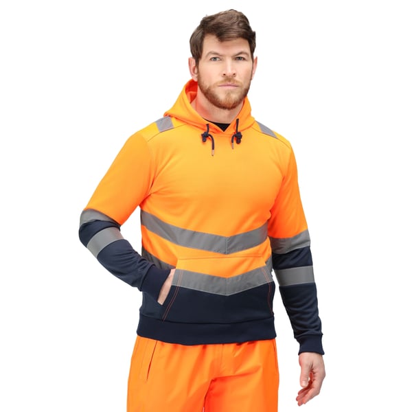 Regatta Professional Mens Overhead High-Vis Hoodie