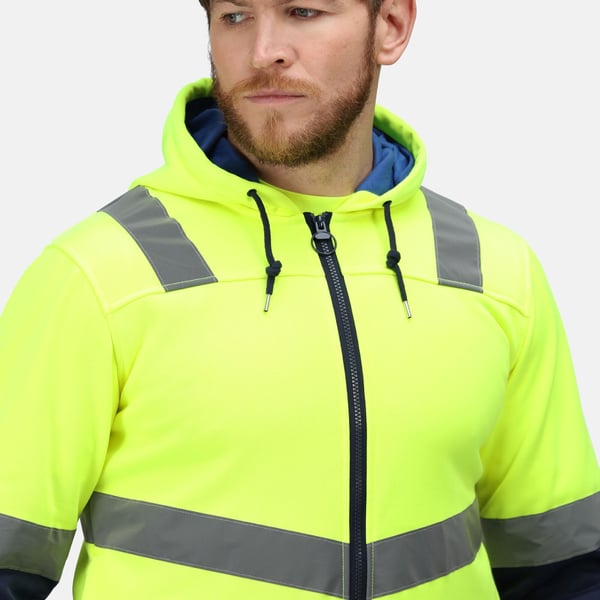 Regatta Professional Miesten Hi-Vis kokovetoketjullinen takki