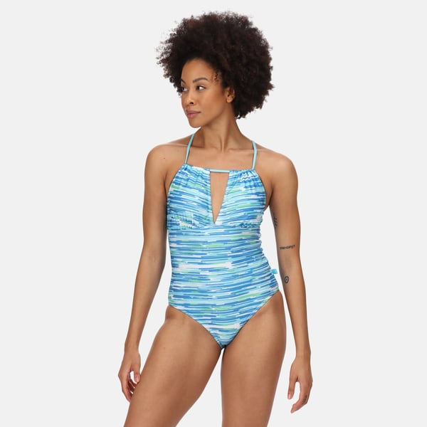 Regatta Womens/Ladies Halliday Brush Stroke One Piece Swimsuit