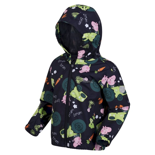 Regatta Childrens/Kids Peppa Pig Tractor Waterproof Jacket