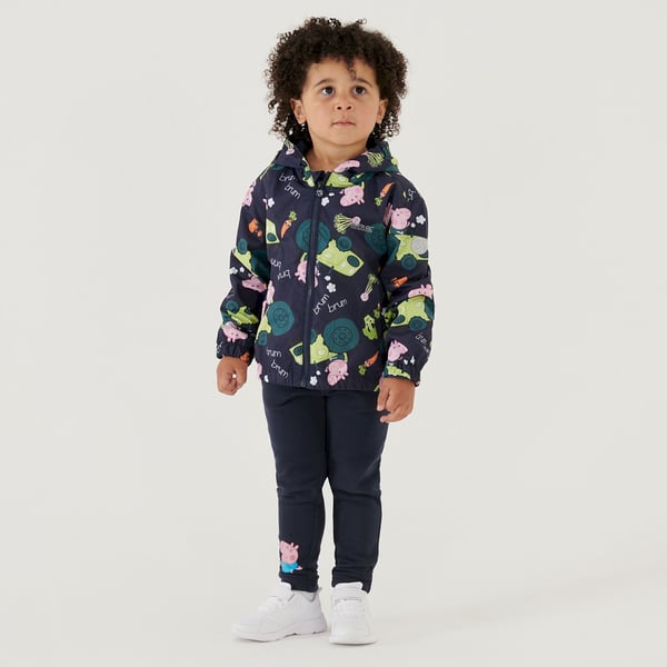Regatta Childrens/Kids Peppa Pig Tractor Waterproof Jacket