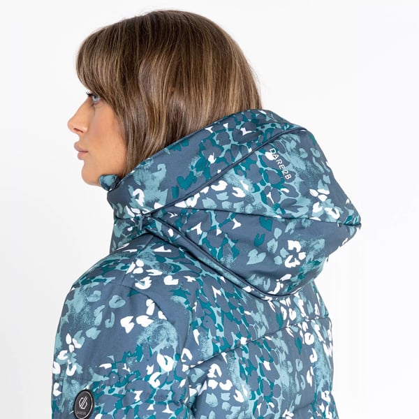 Dare 2B Womens/Ladies Verdict Animal Print Insulated Hooded Ski Jacket