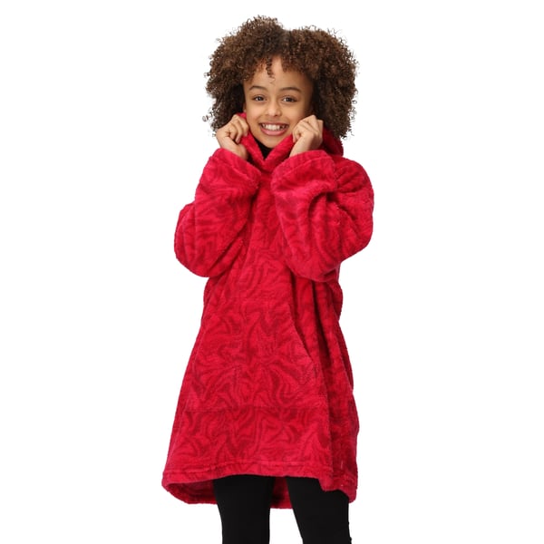 Regatta Childrens/Kids Cosy Zebra Print Poncho
