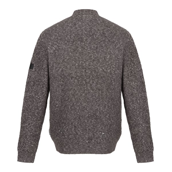 Regatta Professional Mens Marl Knitted Zip Neck Sweatshirt