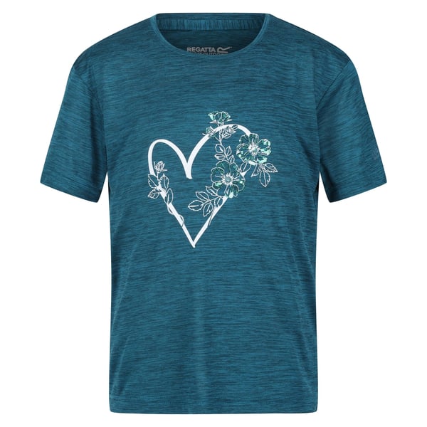 Regatta Lasten Findley Keep Going Heart Marl T-paita
