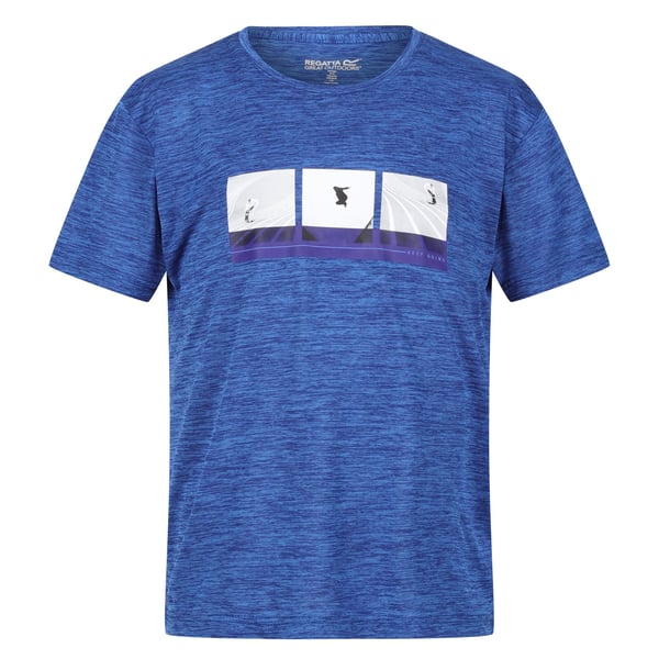 Regatta Childrens/Kids Findley Graphic Print Marl T-Shirt