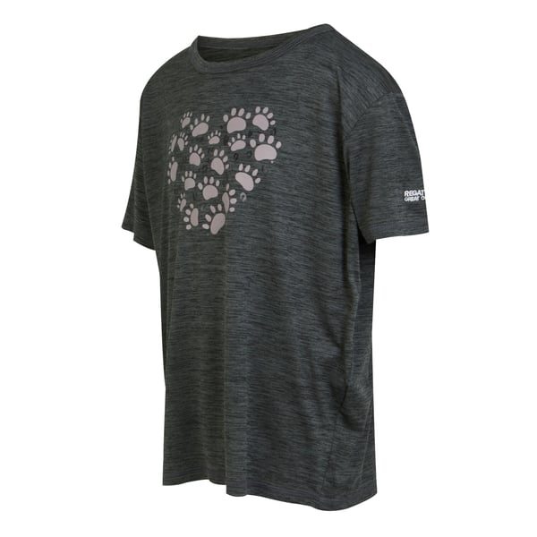 Regatta Childrens/Kids Alvardo VIII Paw Print Marl T-Shirt