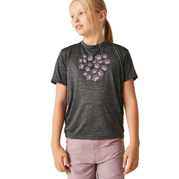 Regatta Childrens/Kids Alvardo VIII Paw Print Marl T-Shirt