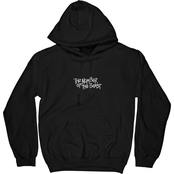 Iron Maiden Unisex Aikuisten Number Of The Beast Selkäpainatushuppari Iron Maiden Unisex Aikuisten Number Of The Beast Selkäpainatushuppari