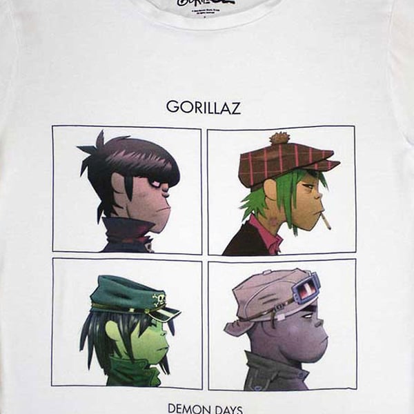 Gorillaz Womens/Ladies Demon Days T-Shirt