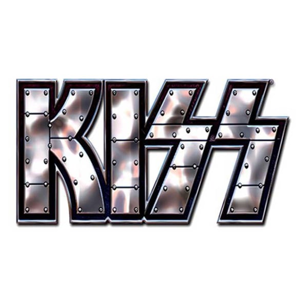 Kiss Logo Studded Badge