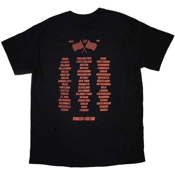 Bruce Springsteen & The E Street Band Unisex Vuxen Tour 23 Band Foto T-Shirt