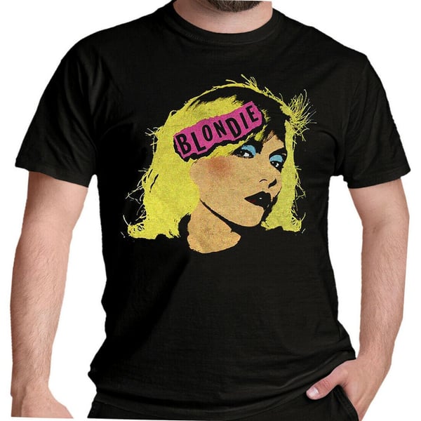 Blondie Unisex Aikuisten Punk Logo T-paita