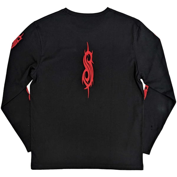 Slipknot Unisex Aikuisten Luurankolippu Selkä- ja Hihatulostus Pitkähihainen T-paita