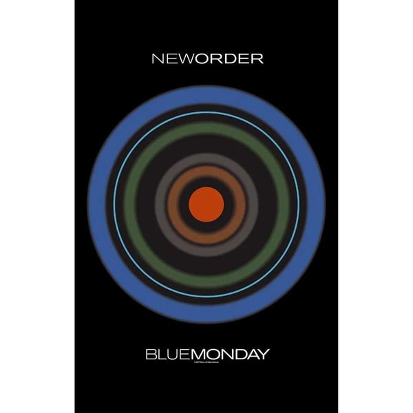 New Order Blue Monday Textile Poster New Order Blue Monday Textile Poster