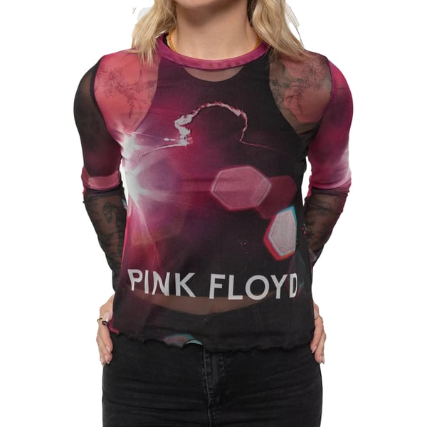 Pink Floyd Womens/Ladies Knebworth ´90 Mesh Long-Sleeved T-Shirt