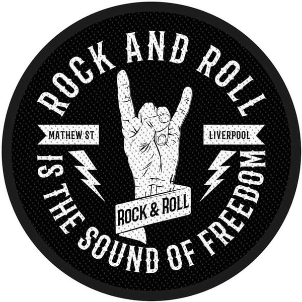 Rock Off Mathew St R&R Horns Standard Patch