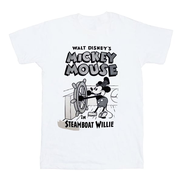 Musse Pigg Unisex Vuxen Steamboat Willie T-shirt