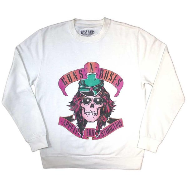 Guns N Roses Unisex Adult Axl Skull Sweatshirt Guns N Roses Unisex Adult Axl Skull Sweatshirt