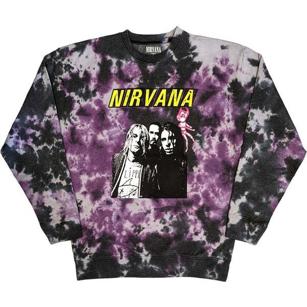 Nirvana Unisex Adult Flipper Washed Sweatshirt Nirvana Unisex Adult Flipper Washed Sweatshirt