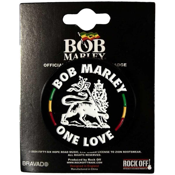 Bob Marley Lion Badge