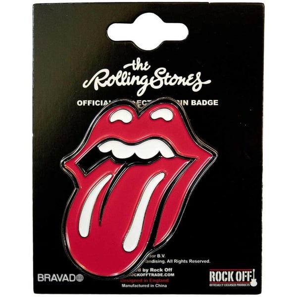 The Rolling Stones Classic Tongue Badge