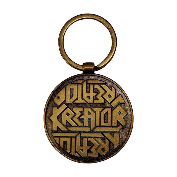 Kreator Satan Is Real Emblem Back Print Keyring