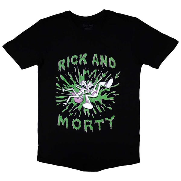 Rick And Morty Unisex Adult Splat T-Shirt