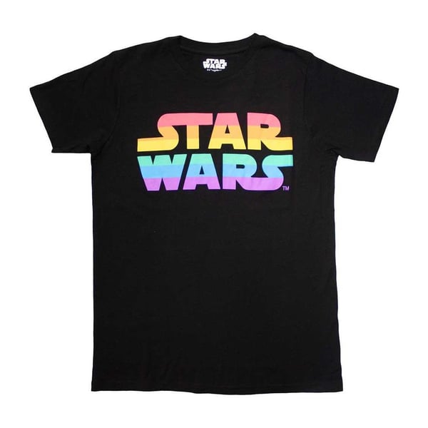 Star Wars Unisex Aikuisten Sateenkaarilogo T-paita