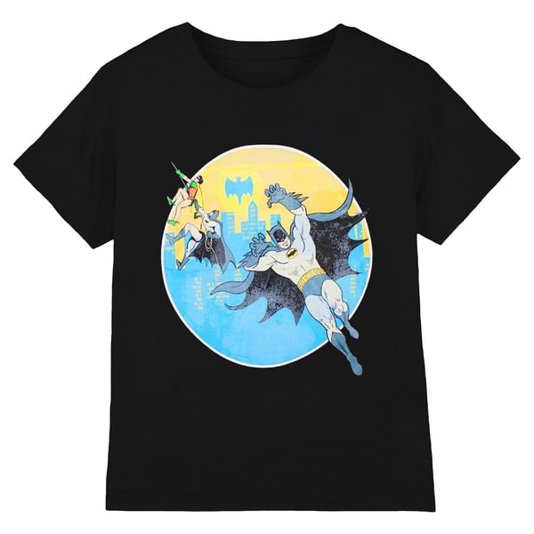 DC Comics Unisex Aikuisten Batman Bat Leap T-paita