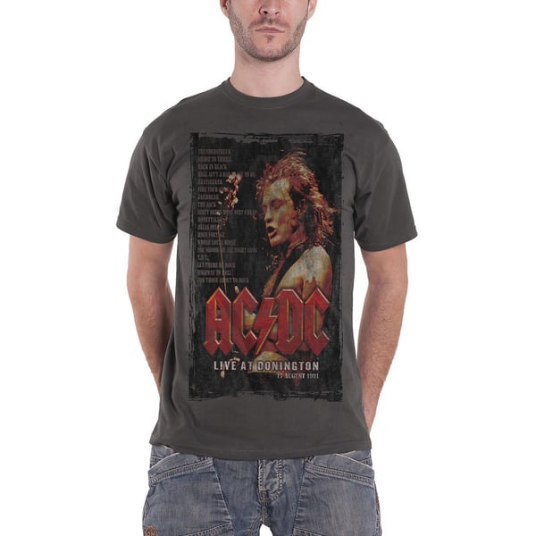 AC/DC Unisex T-shirt med Donington-sæt til voksne