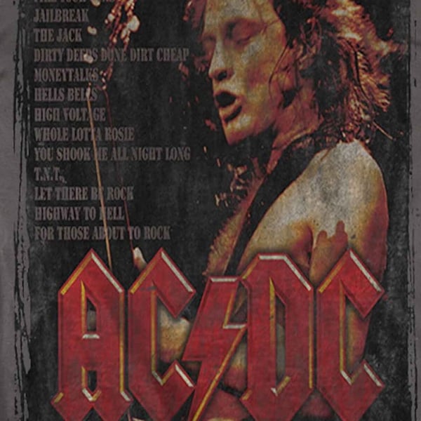 AC/DC Unisex T-shirt med Donington-sæt til voksne