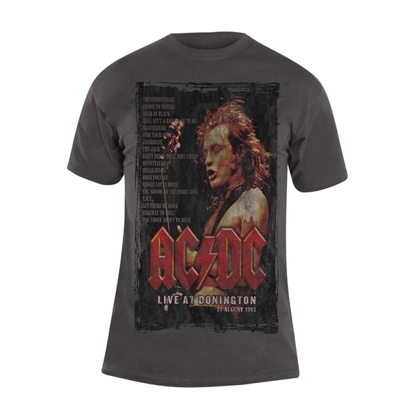 AC/DC Unisex T-shirt med Donington-sæt til voksne