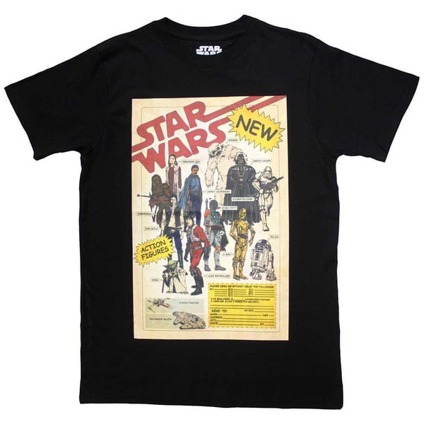 Star Wars Unisex Adult Action Figures T-Shirt