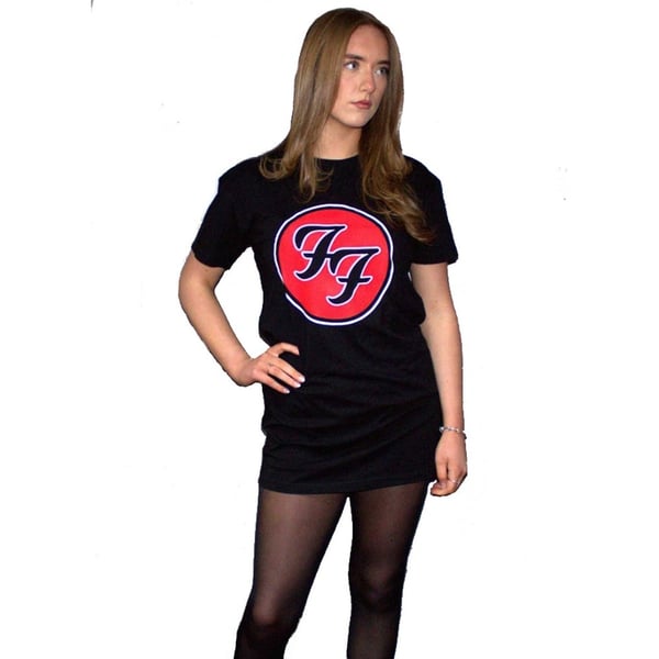 Foo Fighters Womens/Ladies FF Logo T-Shirt Dress