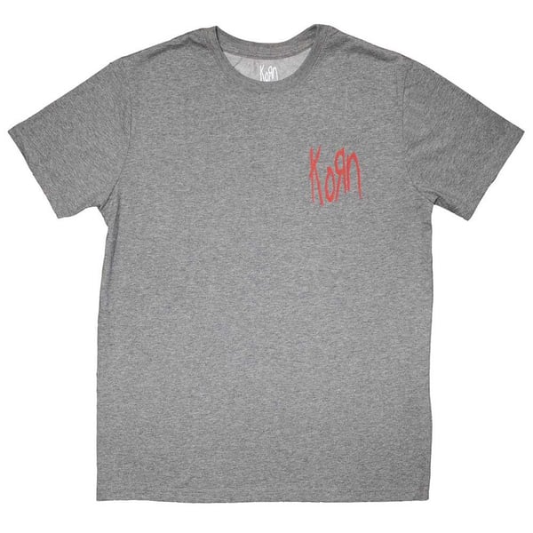 Korn Unisex Adult Mini Red Logo T-Shirt