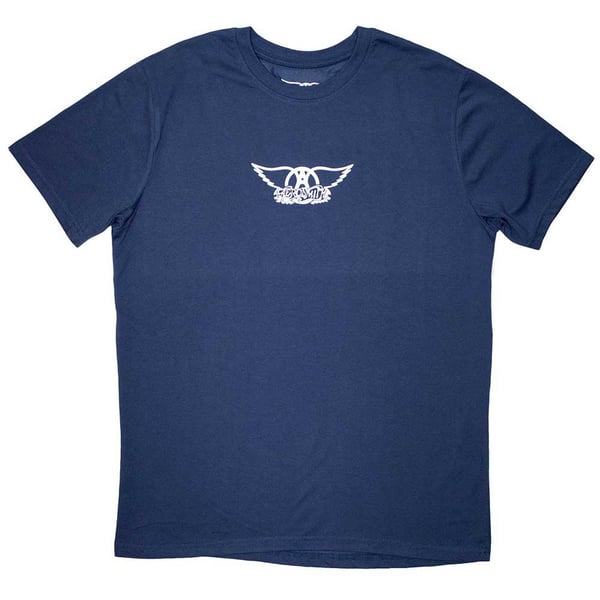 Aerosmith Unisex Adult Mini Wings Logo T-Shirt